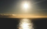 sun over sea