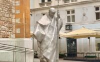 pope john paul ii statue in sarajevo